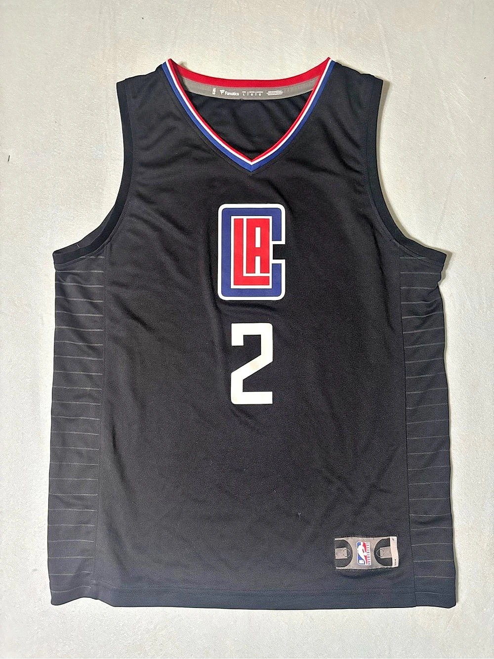 Fanatics Kawhi Leonard #2 Clippers jersey Men's Black & Red Jersey Large